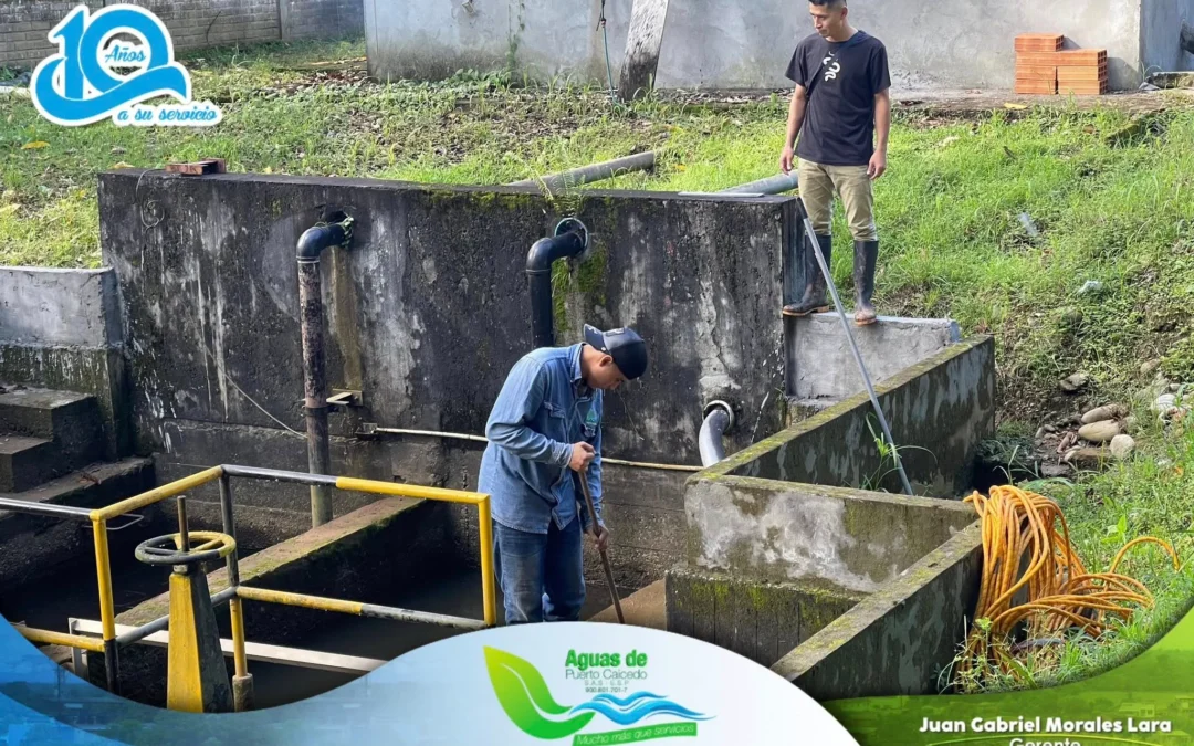 ¡Compromiso con la Calidad! Aguas de Puerto Caicedo Realiza Mantenimiento Clave en su Sistema Hídrico